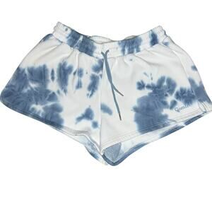 COMFRT minimalist wave Blue Tie dye heavyweight sweatshorts women's size XL